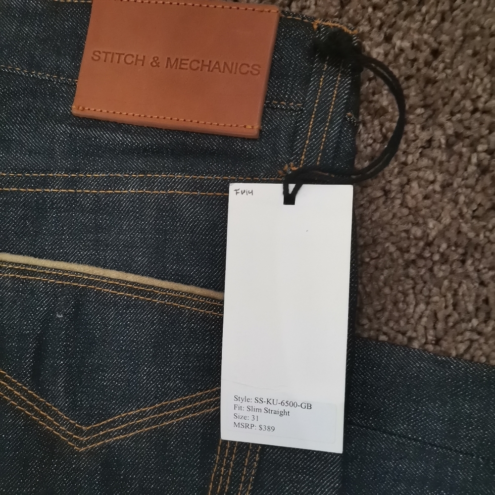 389$ stitch&mechanic raw selvedge denim - Picture 4 of 4